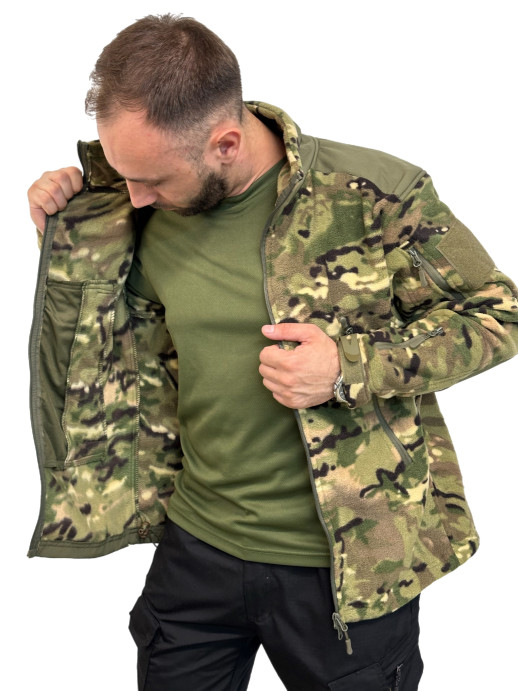 Куртка флисовая тактическая мультикам 