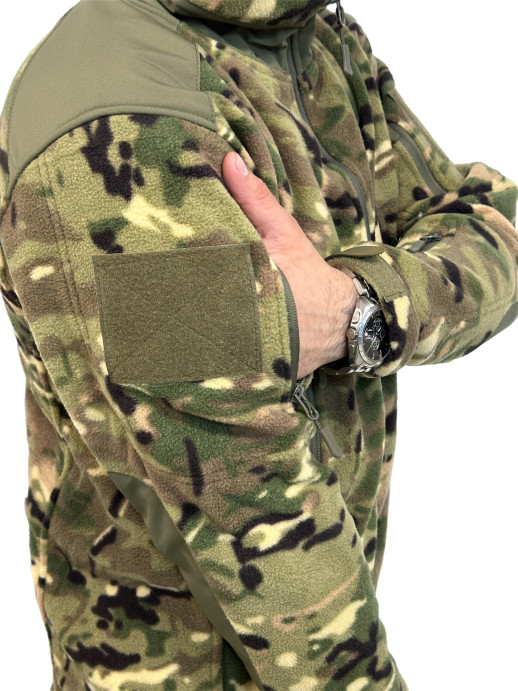 Куртка флисовая тактическая мультикам 