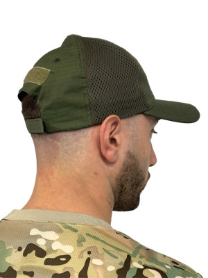 Бейсболка тактическая череп олива 