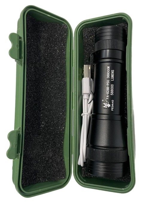 Фонарь ручной компактный с usb зарядкой fa-828b-p50