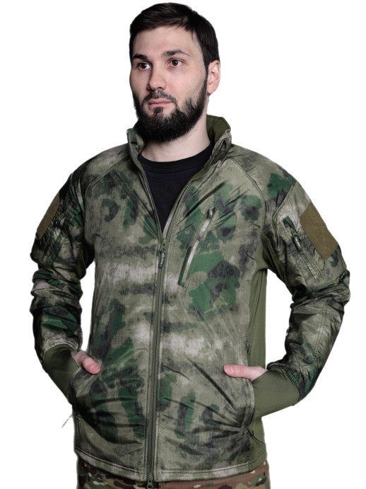 Куртка-ветровка Jungle Base тактическая мох