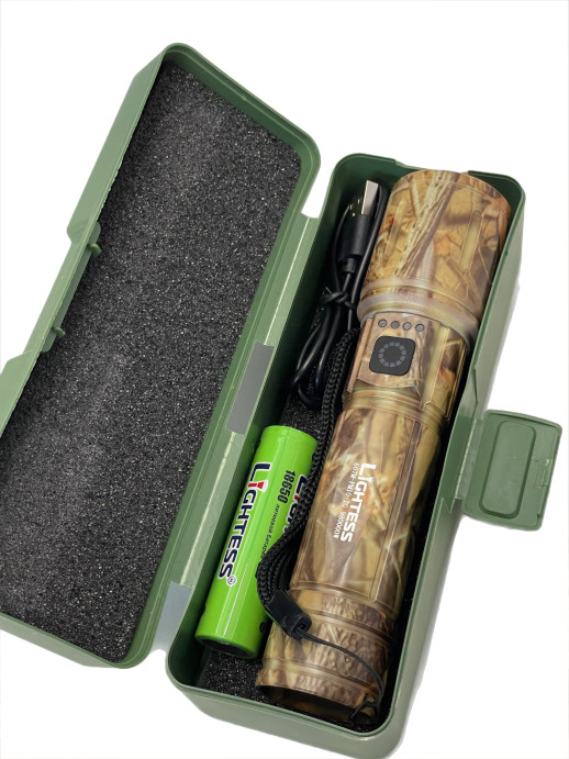 Фонарь светодиодный Lightess 607M-PM10-TG