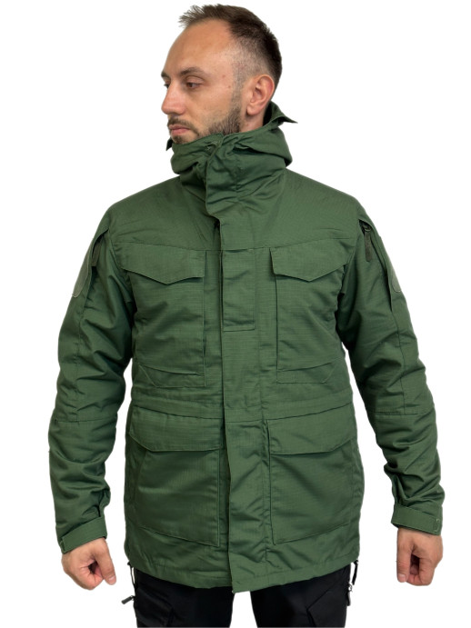 Куртка M-65 тактическая с отстёгивающейся подкладкой олива 