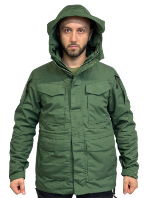 Куртка M-65 тактическая с отстёгивающейся подкладкой олива 