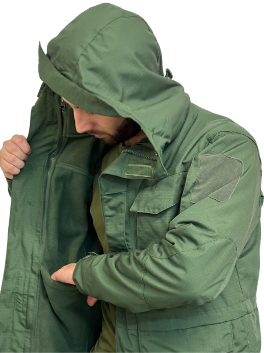 Куртка M-65 тактическая с отстёгивающейся подкладкой олива 