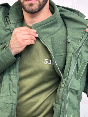 Куртка M-65 тактическая с отстёгивающейся подкладкой олива 
