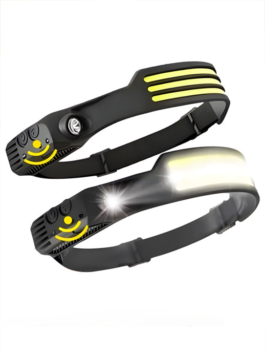 Фонарь налобный с датчиком движения W689-3