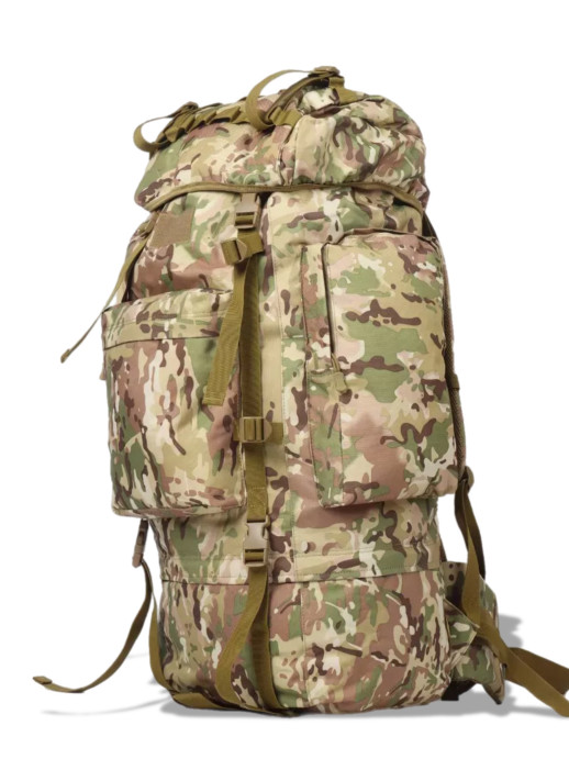 Рюкзак каркасный 70 литров тактический мультикам