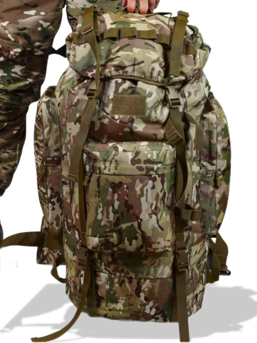 Рюкзак каркасный 70 литров тактический мультикам