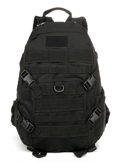 Рюкзак тактический 35 литров с усиленным поясом черный