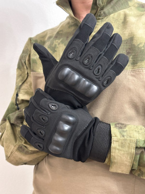 Перчатки тактические с пластмассовыми вставками