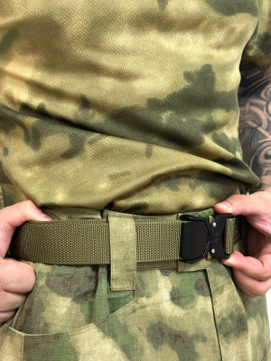 Ремень тактический быстросъемный с металлической пряжкой кобра