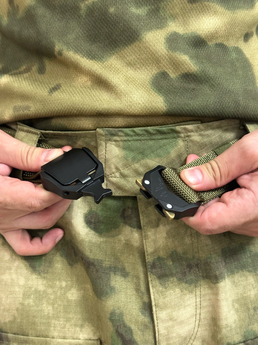 Ремень тактический быстросъемный с металлической пряжкой кобра