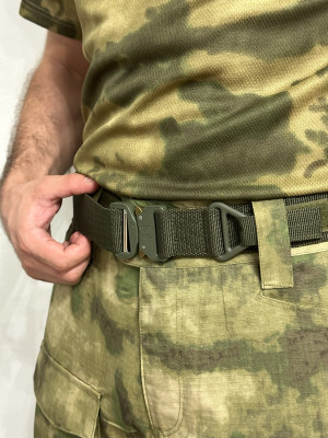 Ремень тактический Maverick на липучке олива