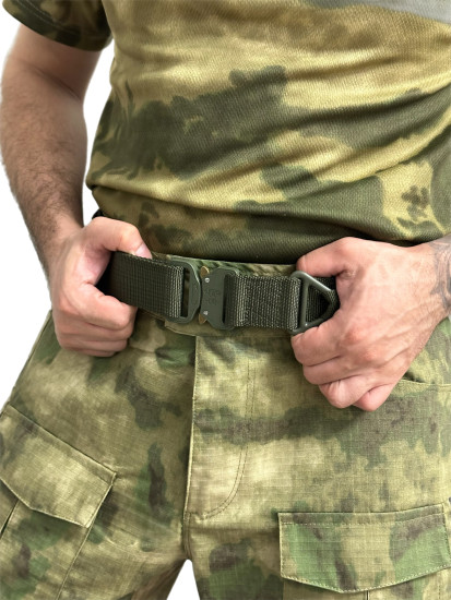 Ремень тактический Maverick на липучке олива