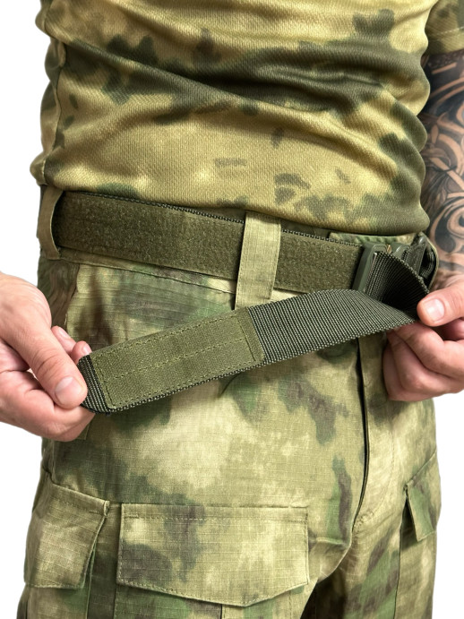 Ремень тактический Maverick на липучке олива