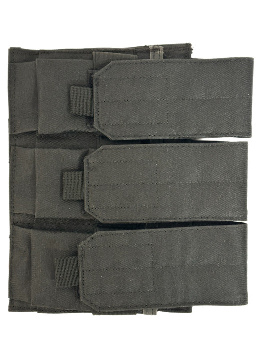 Подсумок закрытого типа под 3 магазина черный