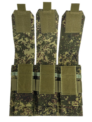 Подсумок закрытого типа под 3 магазина пиксель