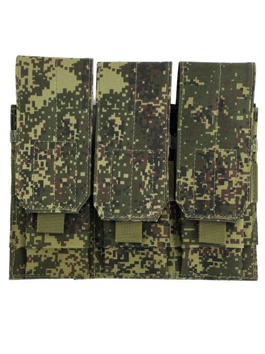 Подсумок закрытого типа под 3 магазина пиксель