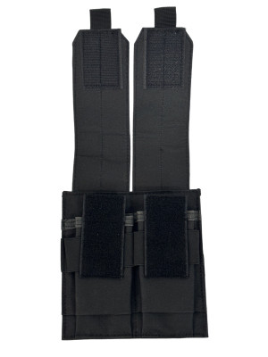 Подсумок закрытого типа под 2 магазина черный