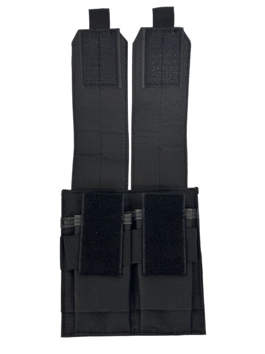 Подсумок закрытого типа под 2 магазина черный