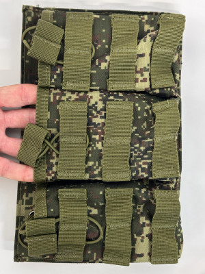 Подсумок под три магазина открытого типа пиксель