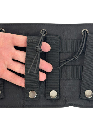 Подсумок под три магазина открытого типа черный