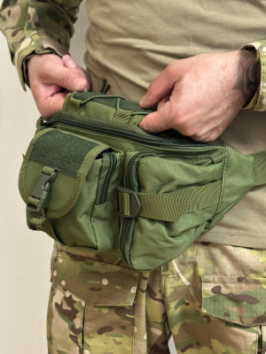 Поясная сумка тактическая три кармана
