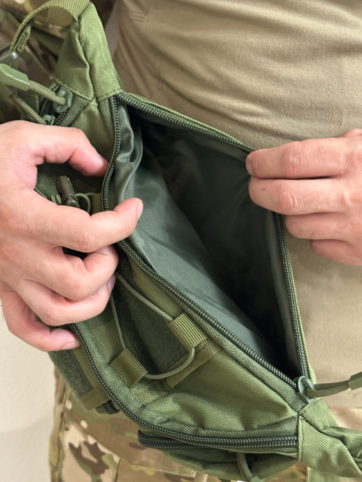 Поясная сумка тактическая три кармана