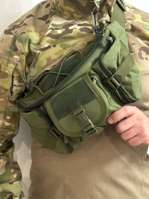 Поясная сумка тактическая три кармана
