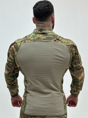 футболка Combat тактическая с длинным рукавом мультикам