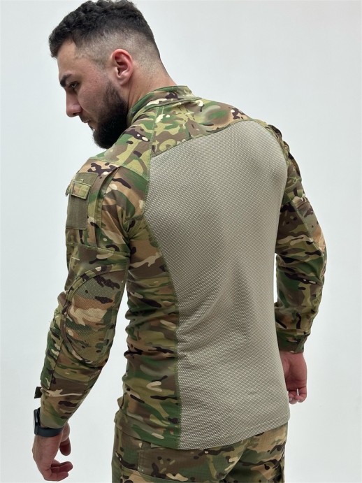 футболка Combat тактическая с длинным рукавом мультикам