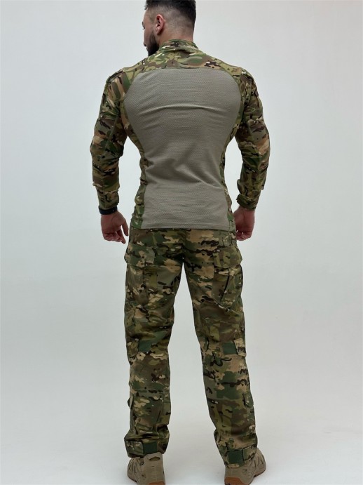 футболка Combat тактическая с длинным рукавом мультикам