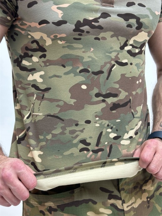 футболка тактическая хлопок мультикам с коротким рукавом