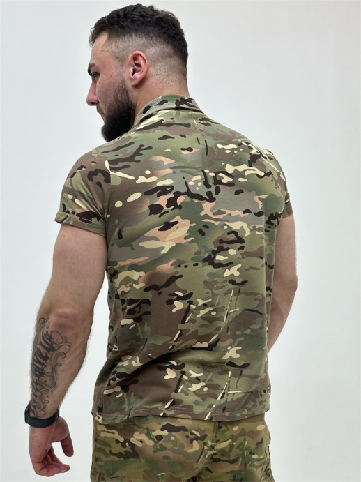 футболка тактическая хлопок мультикам с коротким рукавом