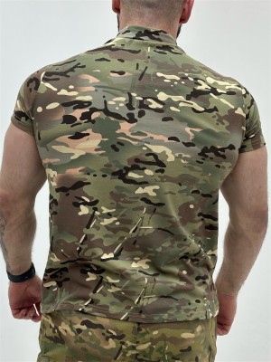 футболка тактическая хлопок мультикам с коротким рукавом