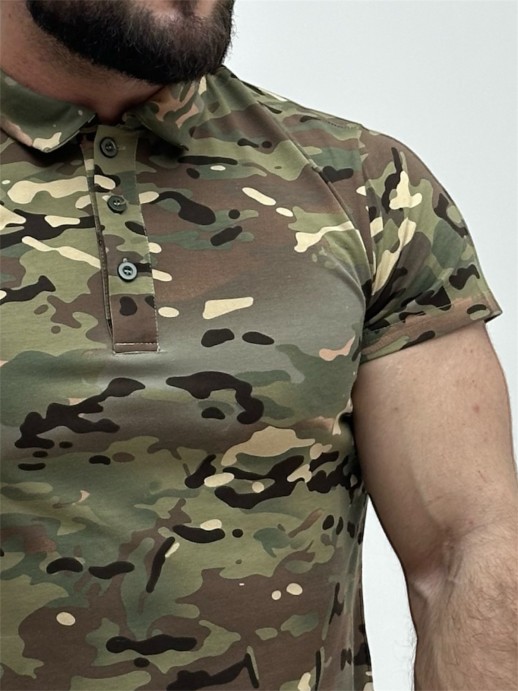 футболка тактическая хлопок мультикам с коротким рукавом