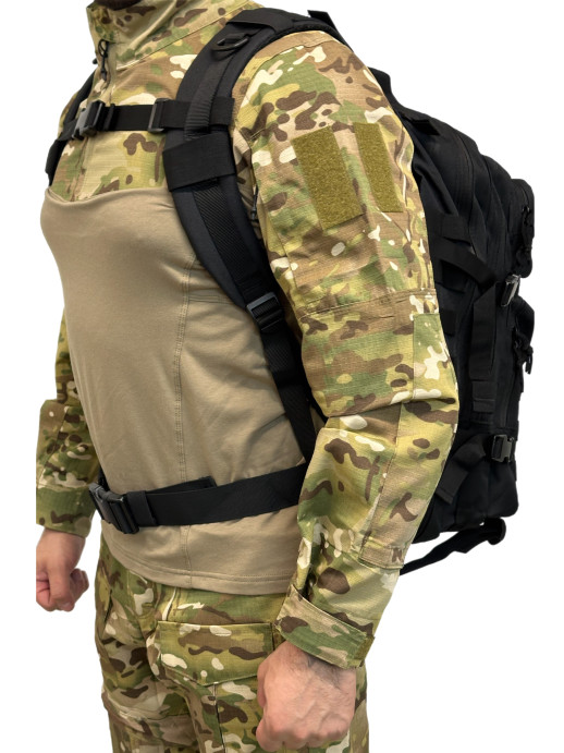 рюкзак штурмовой тактический 45 литров черный 