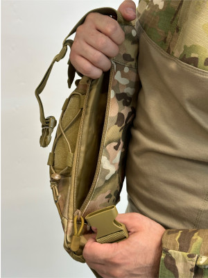 Поясная сумка тактическая три кармана мультикам