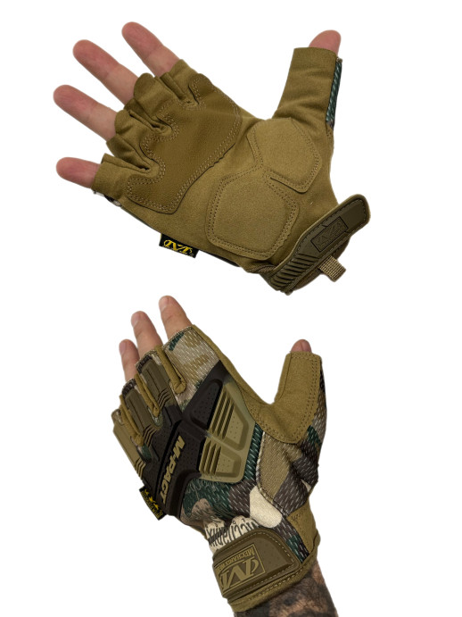 Перчатки тактические M-Pact без пальцев мультикам