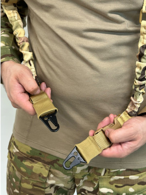 Ремень для оружия двухточечный тактический мультикам 