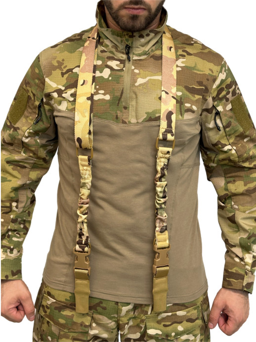 Ремень для оружия двухточечный тактический мультикам 