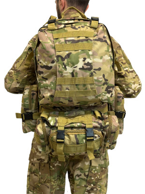 Рюкзак тактический карман 55 литров мультикам