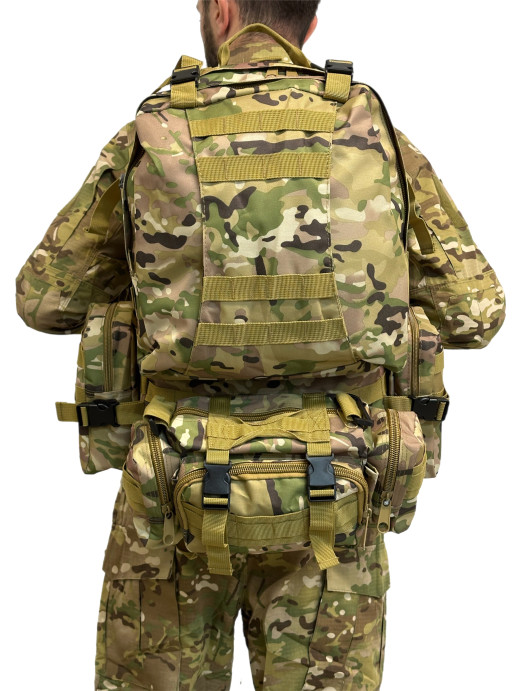 Рюкзак тактический карман 55 литров мультикам