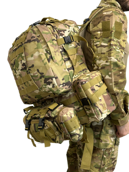 Рюкзак тактический карман 55 литров мультикам