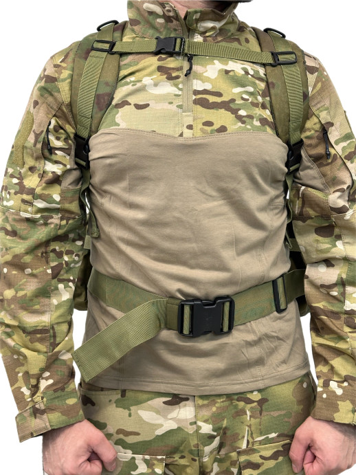 Рюкзак тактический с подсумками 55 литров 4 в 1 мох