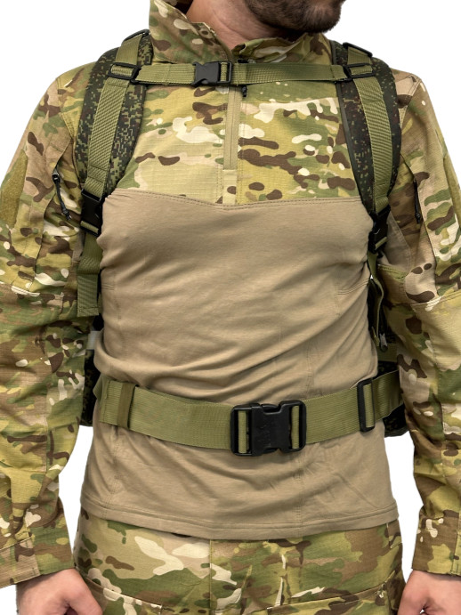 Рюкзак тактический с подсумками 55 литров 4 в 1 пиксель 