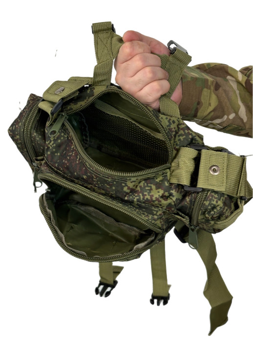 Рюкзак тактический с подсумками 55 литров 4 в 1 пиксель 