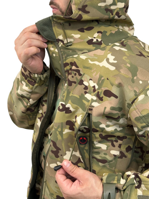 Костюм Софтшелл Shark Skin демисезонный на флисе ткань мультикам