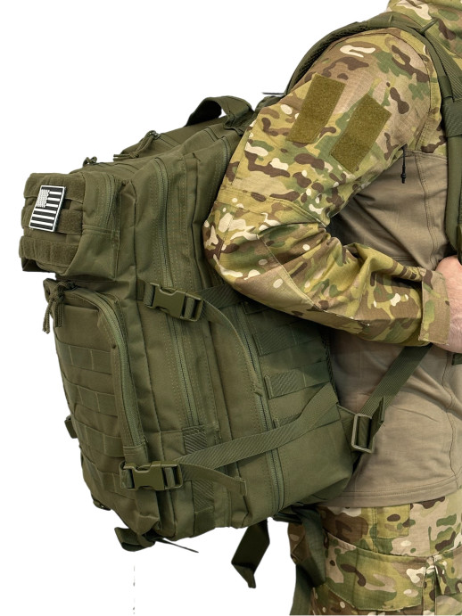 Рюкзак штурмовой тактический 45 литров олива  